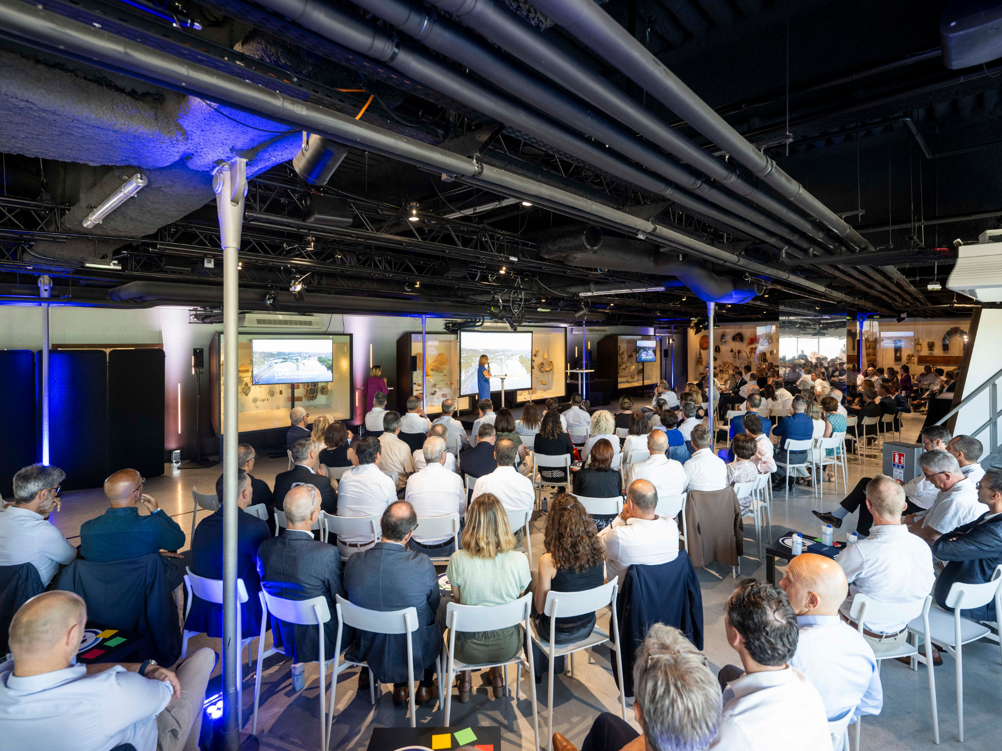 Réunion Banque Populaire au musée Confluences avec notre équipe Tech and Live (69)